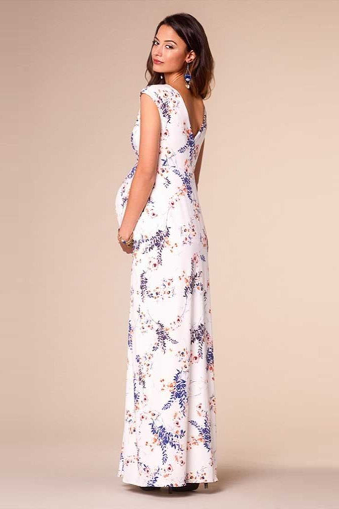 Printed Slim Thin Floral Chiffon Dress
