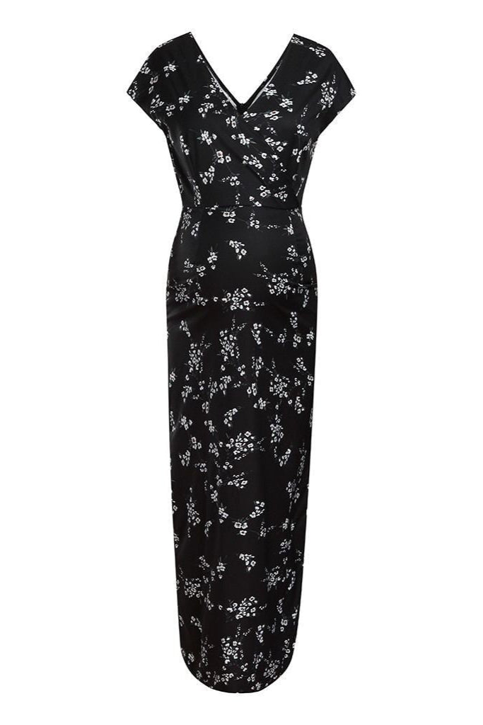 Printed Slim Thin Floral Chiffon Dress