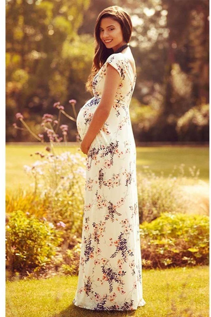 Printed Slim Thin Floral Chiffon Dress