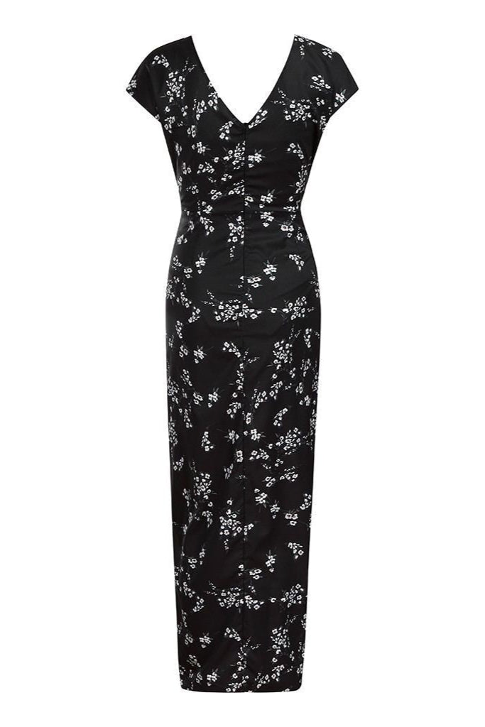Printed Slim Thin Floral Chiffon Dress