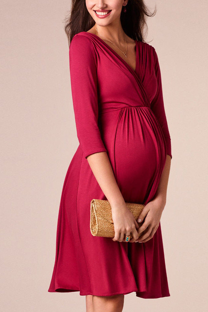 Breastfeeding Cotton Dress – Chic, Comfy & Functional