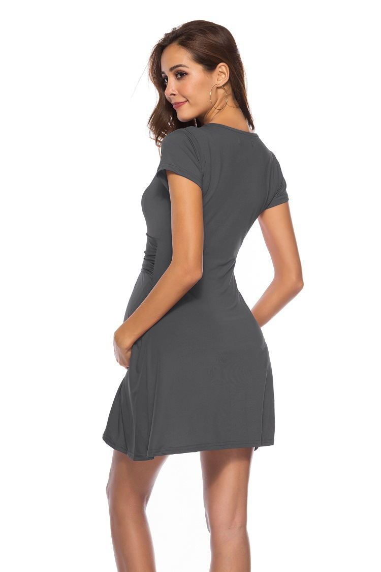 Deep V-Neck Maternity Dress – Flattering & Feminine for Every Trimester