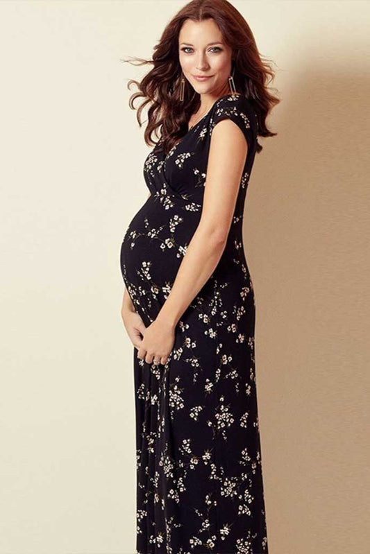 Printed Slim Thin Floral Chiffon Dress
