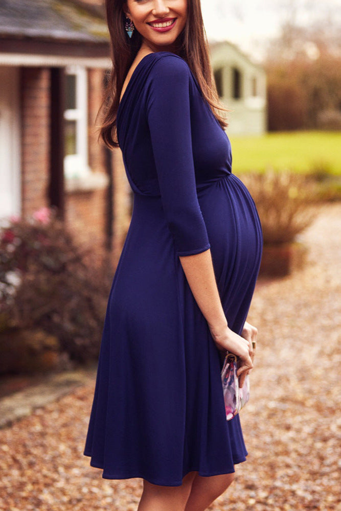 Breastfeeding Cotton Dress – Chic, Comfy & Functional