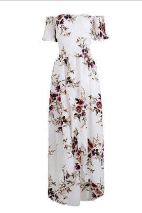 Boho Off-Shoulder Beach Dress
