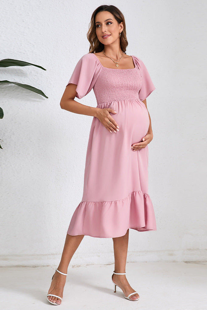 Smocked Summer Maternity Dress