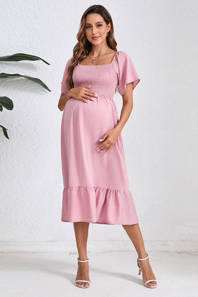 Smocked Summer Maternity Dress