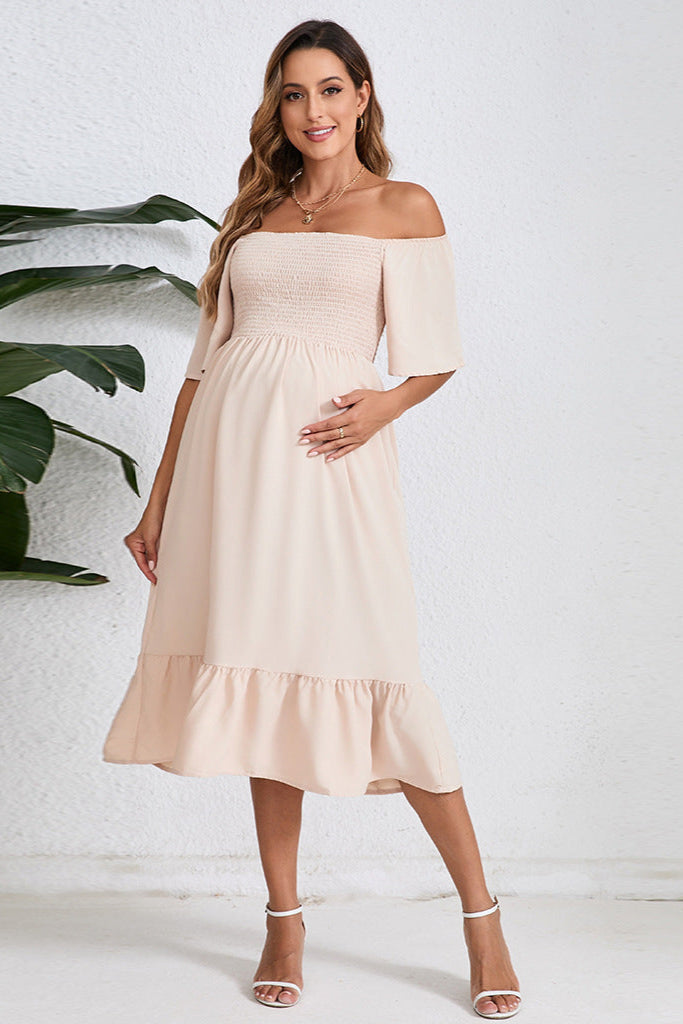 Smocked Summer Maternity Dress
