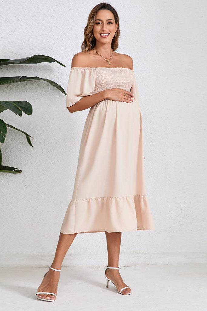 Smocked Summer Maternity Dress