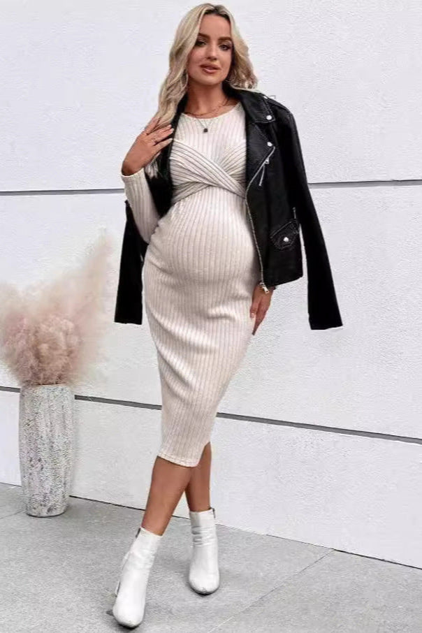 long-sleeve-mathernity-dress